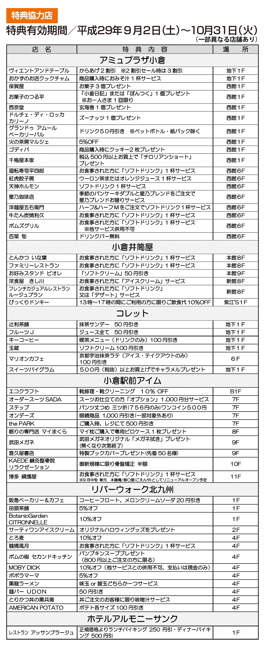 こくらハロウィン 缶バッジ　特典協力店